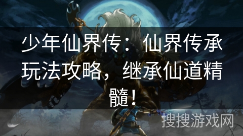少年仙界传：仙界传承玩法攻略，继承仙道精髓！