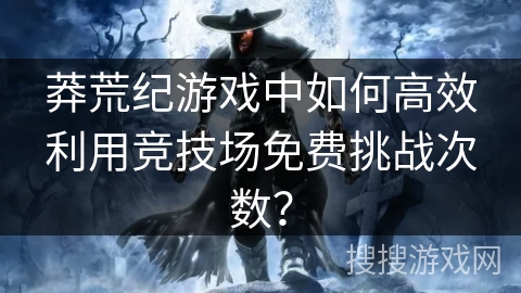 莽荒纪游戏中如何高效利用竞技场免费挑战次数？