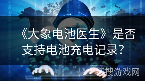 《大象电池医生》是否支持电池充电记录？