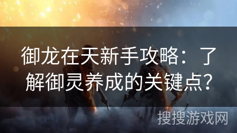 御龙在天新手攻略：了解御灵养成的关键点？