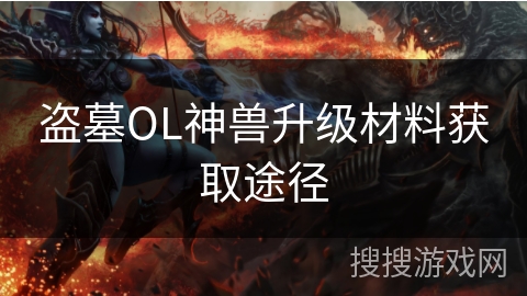 盗墓OL神兽升级材料获取途径