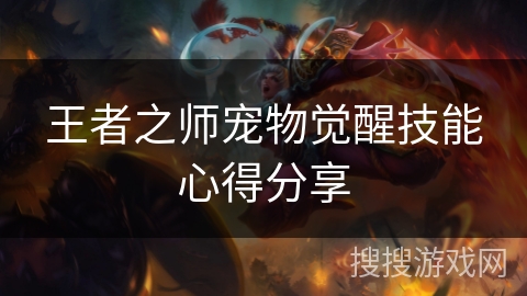 王者之师宠物觉醒技能心得分享