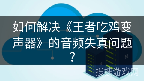 如何解决《王者吃鸡变声器》的音频失真问题？