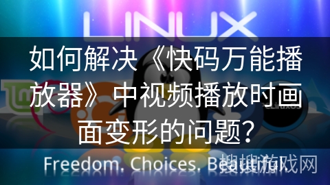 如何解决《快码万能播放器》中视频播放时画面变形的问题？