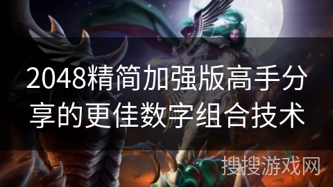 2048精简加强版高手分享的更佳数字组合技术