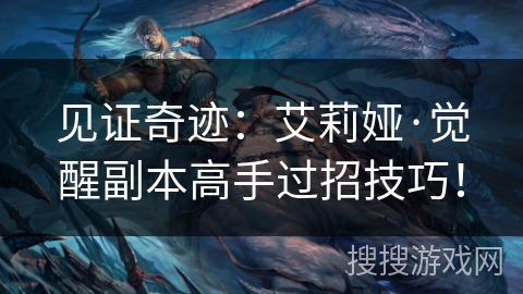 见证奇迹：艾莉娅·觉醒副本高手过招技巧！