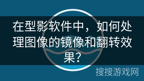 在型影软件中，如何处理图像的镜像和翻转效果？