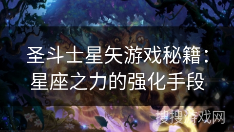 圣斗士星矢游戏秘籍:星座之力的强化手段 圣斗士星矢游戏秘籍:星座之力的强化手段