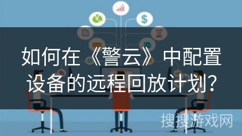 如何在《警云》中配置设备的远程回放计划？