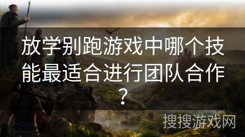 放学别跑游戏中哪个技能最适合进行团队合作？