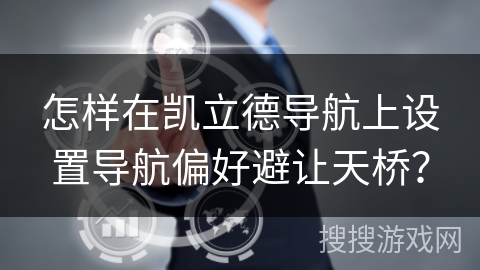 怎样在凯立德导航上设置导航偏好避让天桥？