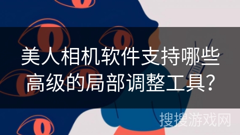 美人相机软件支持哪些高级的局部调整工具？