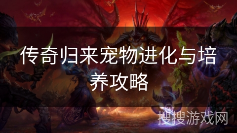 传奇归来宠物进化与培养攻略
