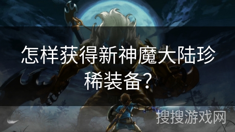 怎样获得新神魔大陆珍稀装备？