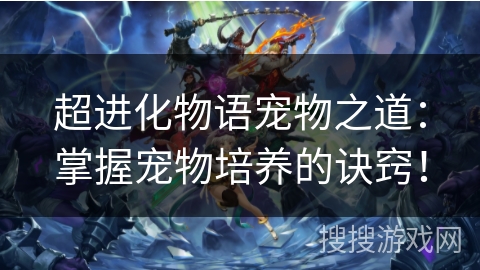 超进化物语宠物之道:掌握宠物培养的诀窍! 超进化物语宠物之道:掌握宠物培养的诀窍!