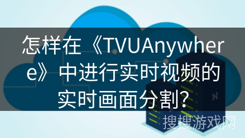 怎样在《TVUAnywhere》中进行实时视频的实时画面分割？