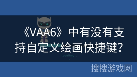《VAA6》中有没有支持自定义绘画快捷键？