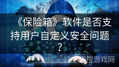 《保险箱》软件是否支持用户自定义安全问题? 《保险箱》软件是否支持用户自定义安全问题?