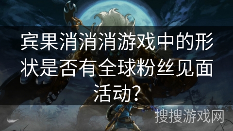 宾果消消消游戏中的形状是否有全球粉丝见面活动？