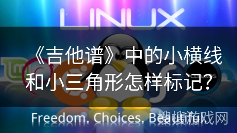《吉他谱》中的小横线和小三角形怎样标记？