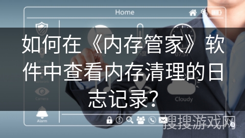 如何在《内存管家》软件中查看内存清理的日志记录？