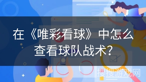 在《唯彩看球》中怎么查看球队战术？