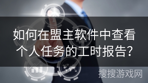 如何在盟主软件中查看个人任务的工时报告？