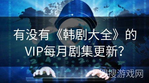 有没有《韩剧大全》的VIP每月剧集更新？