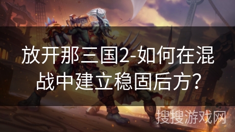 放开那三国2-如何在混战中建立稳固后方？