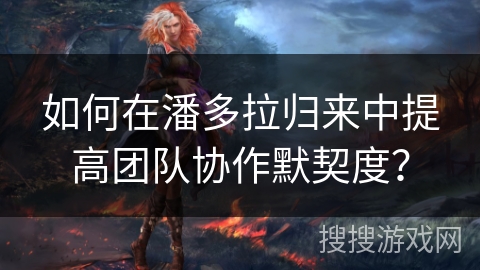 如何在潘多拉归来中提高团队协作默契度？