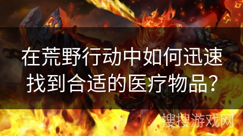 在荒野行动中如何迅速找到合适的医疗物品? 在荒野行动中如何迅速找到合适的医疗物品?
