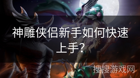 神雕侠侣新手如何快速上手？