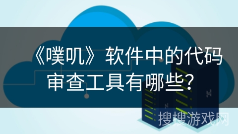 《噗叽》软件中的代码审查工具有哪些？