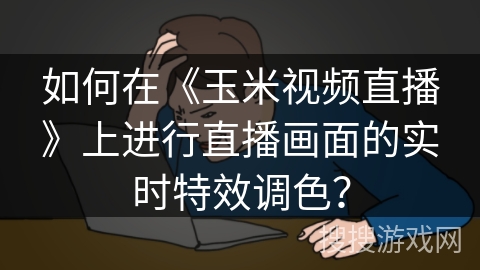 如何在《玉米视频直播》上进行直播画面的实时特效调色？