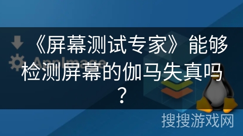 《屏幕测试专家》能够检测屏幕的伽马失真吗？
