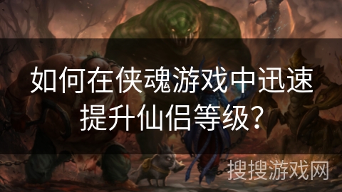 如何在侠魂游戏中迅速提升仙侣等级？