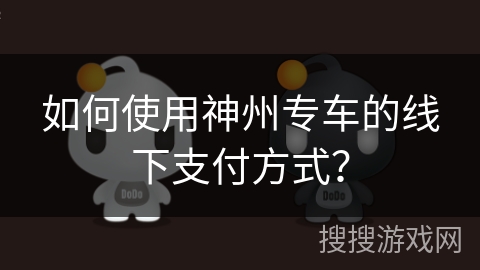 如何使用神州专车的线下支付方式？