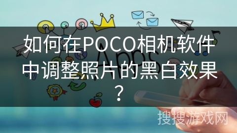 如何在POCO相机软件中调整照片的黑白效果？