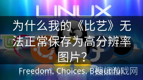 为什么我的《比艺》无法正常保存为高分辨率图片？