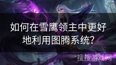 如何在雪鹰领主中更好地利用图腾系统? 如何在雪鹰领主中更好地利用图腾系统?