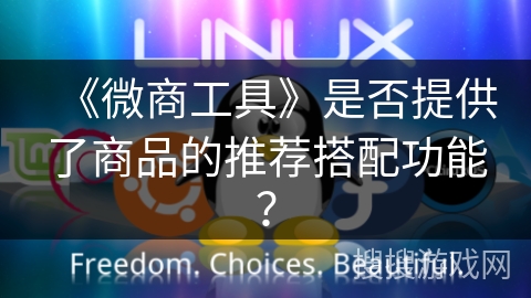《微商工具》是否提供了商品的推荐搭配功能？
