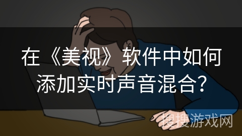 在《美视》软件中如何添加实时声音混合? 在《美视》软件中如何添加实时声音混合?