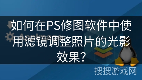如何在PS修图软件中使用滤镜调整照片的光影效果？