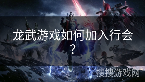 龙武游戏如何加入行会? 龙武游戏如何加入行会?
