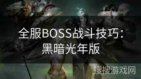 全服BOSS战斗技巧：黑暗光年版