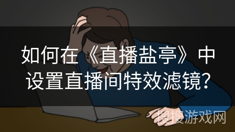 如何在《直播盐亭》中设置直播间特效滤镜? 如何在《直播盐亭》中设置直播间特效滤镜?