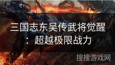 三国志东吴传武将觉醒：超越极限战力