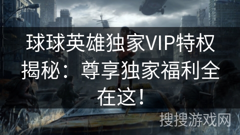 球球英雄独家VIP特权揭秘:尊享独家福利全在这! 球球英雄独家VIP特权揭秘:尊享独家福利全在这!