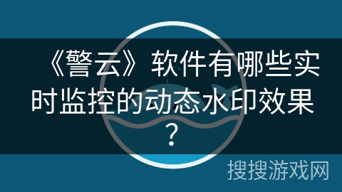 《警云》软件有哪些实时监控的动态水印效果? 《警云》软件有哪些实时监控的动态水印效果?