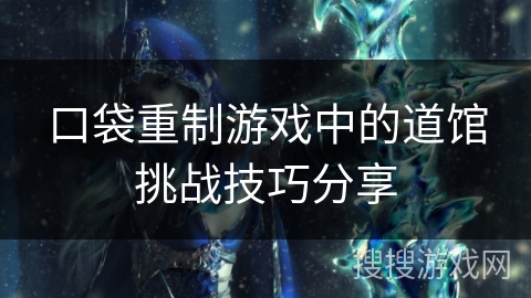 口袋重制游戏中的道馆挑战技巧分享